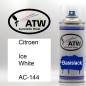 Preview: Citroen, Ice White, AC-144: 400ml Sprühdose, von ATW Autoteile West.